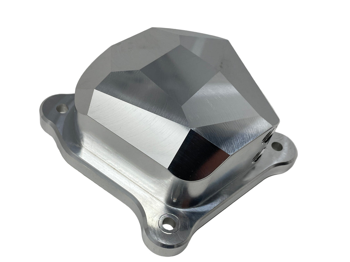 XEVULU Silver Sandblasted Billet Valve Cover For Predator 212cc/196cc Non-Hemi, Honda GX160-GX200